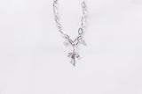 Bow & Pearl Charm Necklace