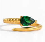 Emerald Serpent Ring