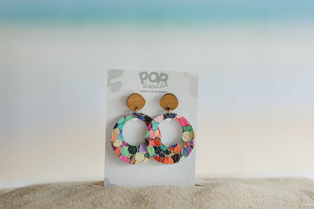 Colourful Hoop Earrings 