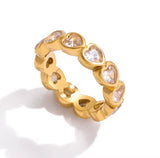 Heart CZ Ring – Cubic Zirconia Gold Ring