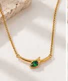 Emerald Serpent Necklace