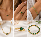 Emerald Serpent Ring