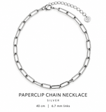 Paperclip Chain Necklace | Gold & Silver