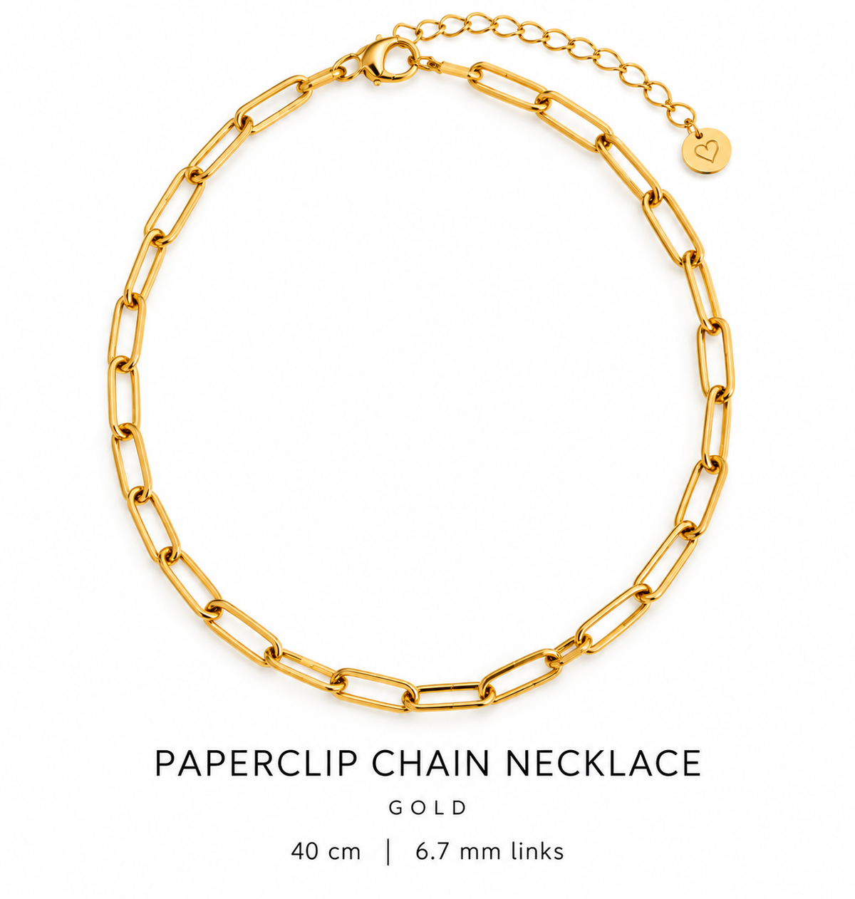 Paperclip Chain Necklace | Gold & Silver