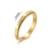 Gold Facet Spinner Ring 