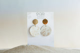 Gold Marble Orbit Drop Earrings 30m