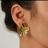 Golden Bloom Stud Earrings