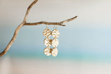 Hammered Gold Infinity Drop Earrings 