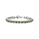 Olive Green Crystal Bracelet