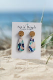 Navy Summer Luxe Drop Earrings 