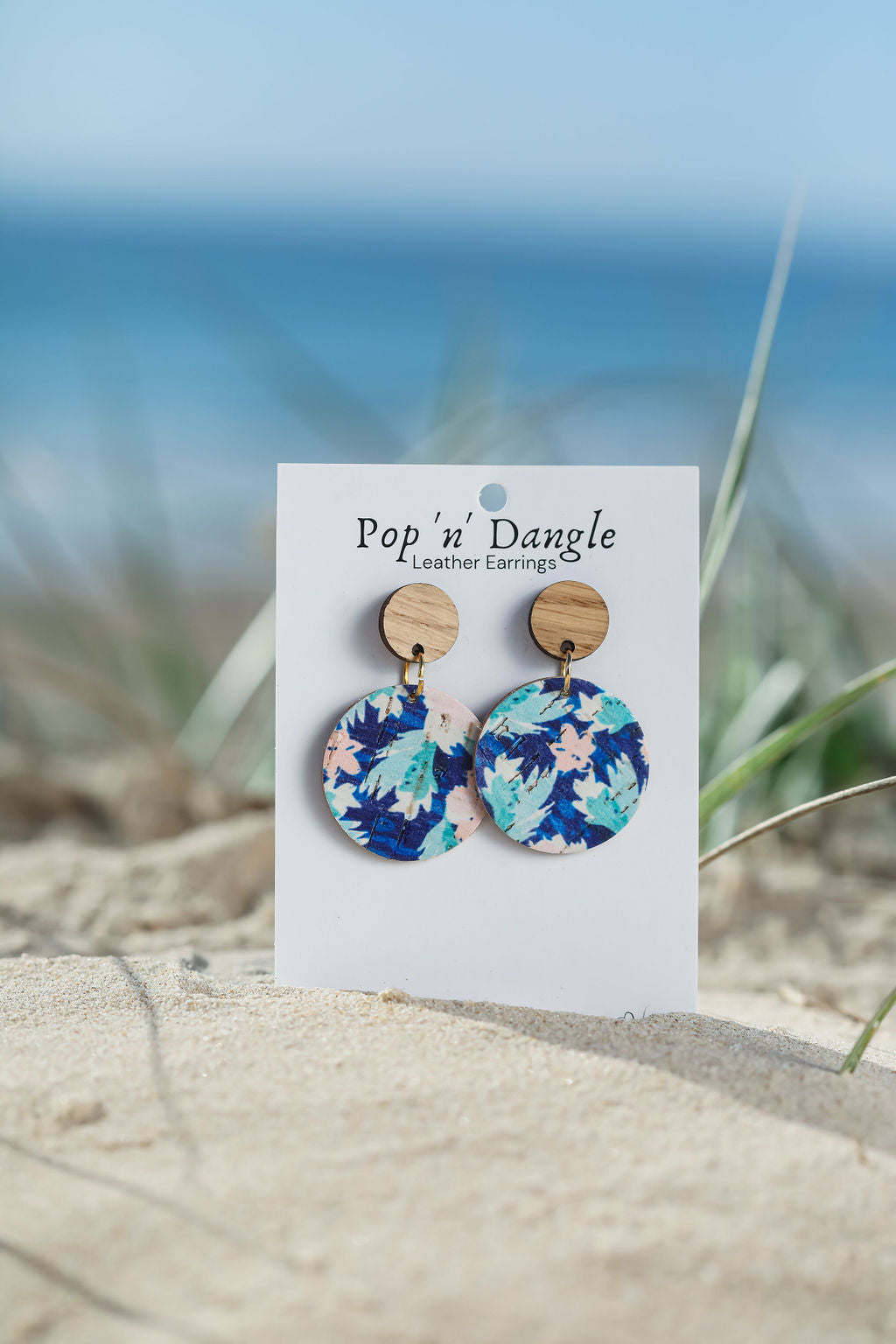 Navy Summer Orbit Drop eErrings 