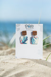 Palm Square Drop Earrings 
