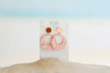 Pink Sparkle Hoop Earrings