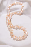 Freshwater Pearl Necklace Stainless Steel  Clasp