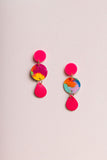 Pink_Stud_Colourpop_Drop_Leather Earrings 