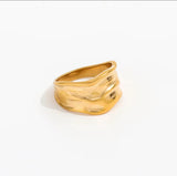 Sculpted Wave Ring