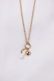 Sun, Moon & Pearl Charm Necklace