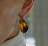 Ocean Luxe Resin Hoop Earrings