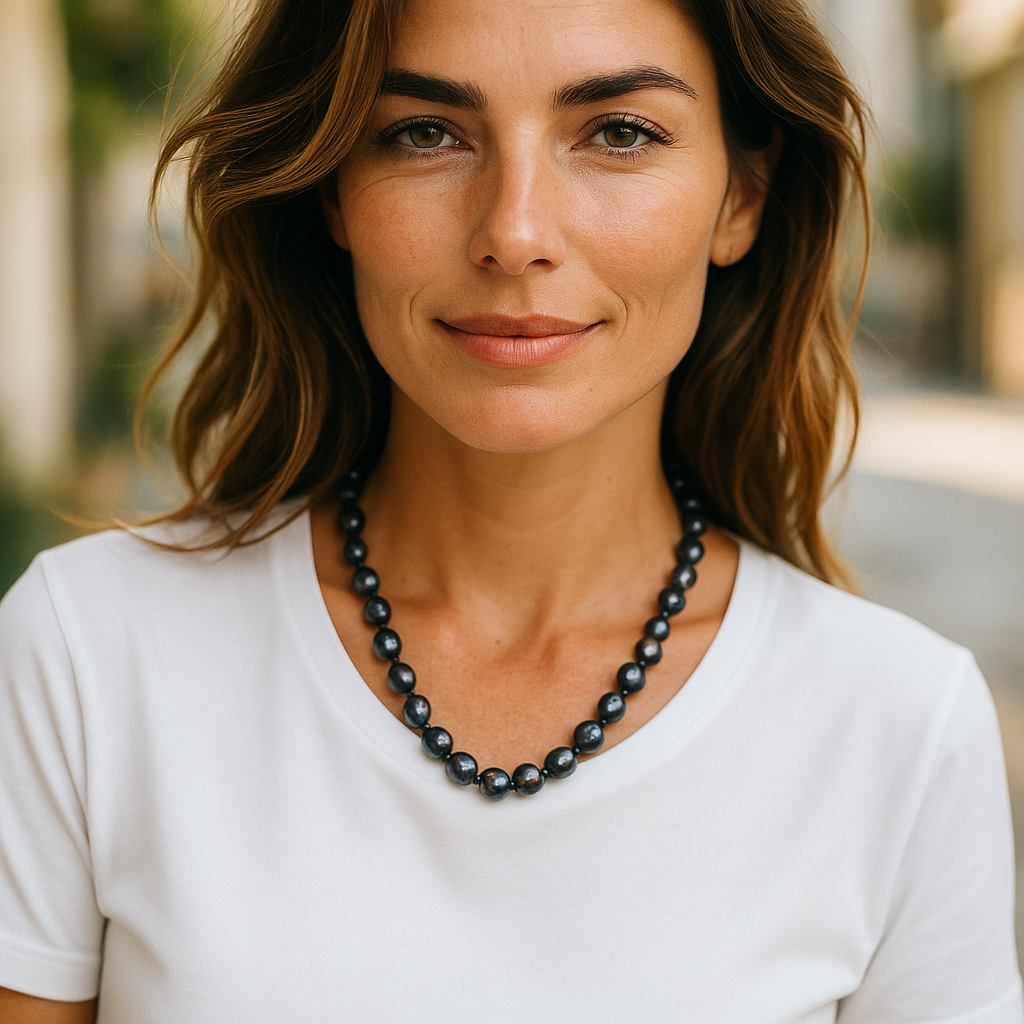 Freshwater Pearl Necklace Stainless Steel  Clasp