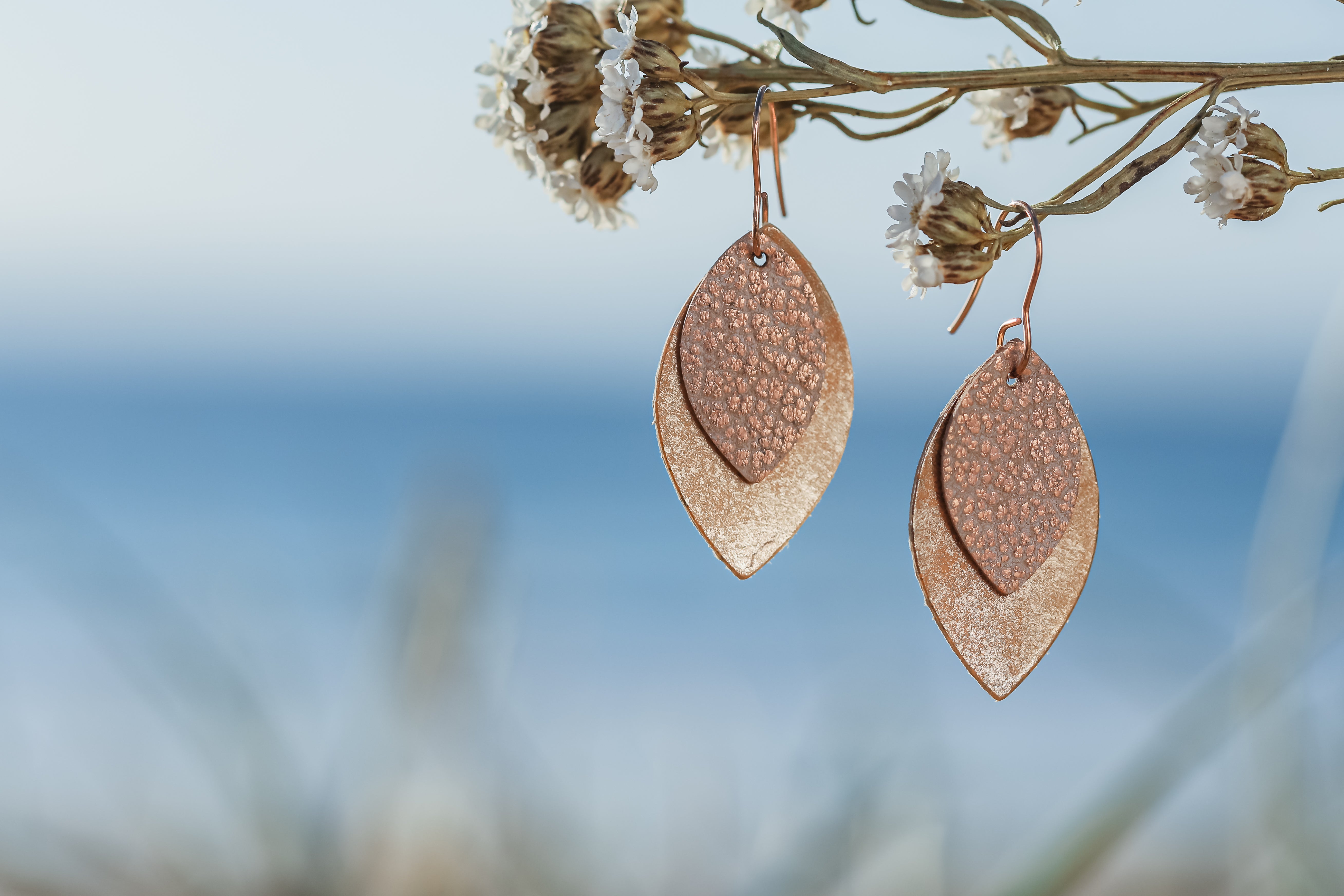 Rose Gold Drop earrings 