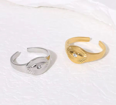 Sunray CZ Ring