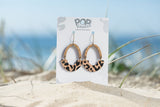 Arches Black Leopard ARC Shape Drop Earrings 